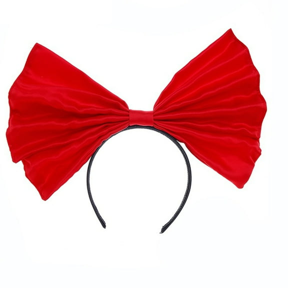 Huge Bow Headbands Elegant Big Bows Hair Hoops Sweet Bow Hairband Christmas Halloween Headwear Party Decor