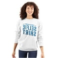 thumbnail image 3 of My Selfie Funny Mirror Image Nerd Gym Unisex Plus Fleece Graphic Sweatshirt Brisco Brands 3X, 3 of 5