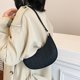 thumbnail image 5 of Bolso de mano de moda para mujer minibolso sólido para axilas bolso de mano de cuero negro, 5 of 7