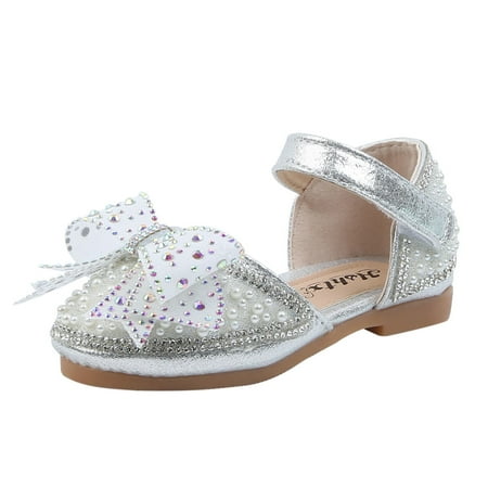 

Binmer Girls Princess Sandals Toddler Infant Kids Baby Bowknot Crystal Sweet Shoes