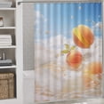 thumbnail image 3 of Juicy Peach Waterproof Polyester Quick-Drying Shower Curtain for Bathroom with 12 Hooks, 3 of 8