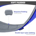 thumbnail image 2 of HAHDAXIA Neoprene Padded Dog Collar for Small Dogs, 11 Colors, Reflective Wide Pet Collar with Durable Metal Belt Buckle, Adjustable Heavy Duty Nylon Dogs Collars, Navy Blue, 2 of 6