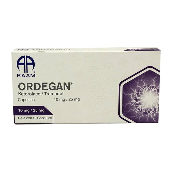 Ordegan 10 mg/25 mg 10 cápsulas