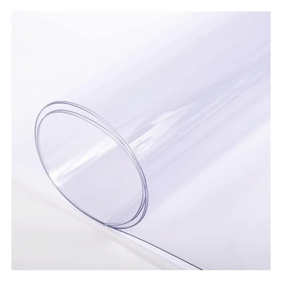 Clear Vinyl Sheeting - Clear Vinyl Roll, Vinyl Plastic Sheeting, Clear Sheet for Storm Windows, Covering, Protection, Tablecloth Protector (15 Mil, 4' x 7')