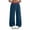A07-Navy, variant on Aswuknt Women's Fall Winter Wide Leg Sweatpants Plaid Double Waistband Drawstring Pants with Pockets Casual Athleisure Bottoms
