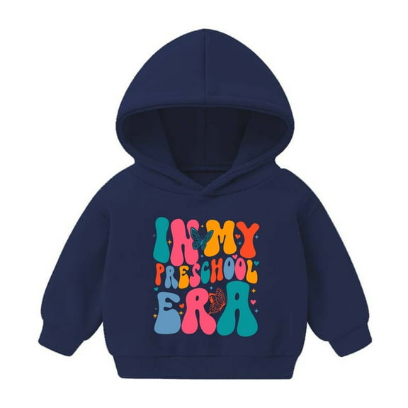 Avrntaa Sweatshirt Girls - Baby Girl Long Sleeve Casual Hoodies Toddler Crewneck Sweatshirt Blue Sweatshirt Size 6Y