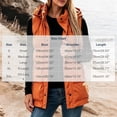 thumbnail image 3 of Womens Puffer Vests Hooded Sleeveless Quilted Zip Up Jacket with Snap Button Front and Pockets Cotton Solid Color Warm Outerwear for Outdoor Activities, 3 of 5