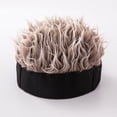 thumbnail image 4 of Gorro de simulación, atractivo gorro de hip-hop de pelo corto, gorro de parodia retro, gorro de piel de melón, gorro de casero rebelde, 4 of 5