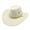 White, variant on Western American cowboy hat, suede fabric, outdoor sunshade hat, men's horseback riding hat, wide-brimmed cowboy hat