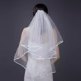 thumbnail image 4 of Visland Bridal Veil Comb with Adjustable Curvature Multi-Layer Design Curved Hair Comb Weddings Parties Photography Veil, 4 of 8