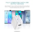 thumbnail image 4 of Cargador de pared USB compatible con iPad y iPhone, adaptador de cargador portátil de 12 W y 2,4 A, compatible con iPad 4, 3, 2, Mini, Air 2, Pro y iPhone 11, X, Xs Max, XR, 8, 7, 6, 6s, 4 of 8