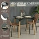 thumbnail image 2 of Mesa Comedor Cuadrada Pido Todo Estilo Eames Minimalista Negro 6.49 pulg, 2 of 7
