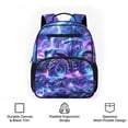 thumbnail image 6 of Uorisanigo Kids Backpack for Toddler Boys Preschool, Mini Lightweight Galaxy Monster Truck Schoolbag with Adjustable Straps, Casual Daypack for Camping Daily Use, 6 of 7