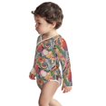 thumbnail image 3 of Xecao Tropical Fruit Print Baby unisex-baby Cotton Long-sleeve Bodysuits-2 Years, 3 of 6