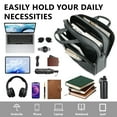 thumbnail image 2 of CshidWorld Laptop Bag for 15.6 inch, Computer Bag Laptop Briefcase Men Women, Laptop Shoulder Bag, Work Messenger Bag Business Travel Office, Gray, 2 of 7
