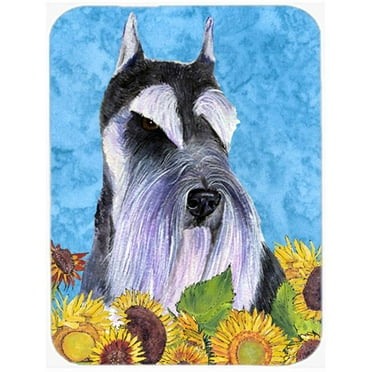 Schnauzer Glass Cutting Board - Large