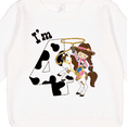 thumbnail image 3 of Inktastic I'm Four-cowgirl Riding Horse Birthday Toddler Sweatshirt, 3 of 4