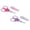 Purple 1PCS & Pink 1PCS, variant on 1/2PCS Mini Scissors All Purpose with Protective Cover, Small Straight Fine Tips Sharp Scissor Tiny Detail Paper Cutting Craft Sewing Scissors for Travel, Outdoor, Home
