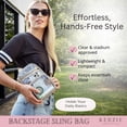 thumbnail image 4 of Kedzie Backstage Clear Sling Crossbody Bag, Champagne (Women's), 4 of 7