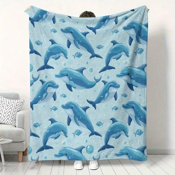 HELLOYOUNG Flannel Throw Blanket Soft Lightweight Cozy Plush Blanket for Sofa Bed Travel Camping All-Season Home Decor Office Nap Gift