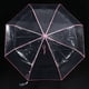 thumbnail image 5 of 4X Paraguas Transparente Paraguas Automatico para Lluviaautomatico Compacto Plegable Estilo A Prueba de Viento Paraguas Transparente , Transparente & Borde Rosado, 5 of 5