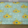 thumbnail image 6 of Ambesonne Yellow Submarine Place Mats Set of 4, Nautical Style, Standard Size, Seafoam and Earth Yellow, 6 of 6