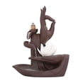 thumbnail image 5 of 1pc Lotus Ceramic Waterfall Incense Holder, Aromatherapy Home & Office Decor (Without Incense), 5 of 7