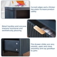 thumbnail image 3 of Farmhouse Side Table Bedroom Set of 2, Nightstand with Charging Station, End Table Side Table for Bedroom,Living Room - Blue, 3 of 9