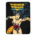 thumbnail image 2 of DC Comics Wonder Woman Flight Fleece Throw Blanket, 50" x 60", Black, 2 of 3