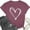 Wine, variant on Valentines Shirts for Women Valentine Crew Neck Shirt Love Heart Graphic Tshirt Cute Girls Valentines Gift Tee Tops