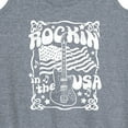 thumbnail image 3 of Instant Message - Rockin In The USA - Women's Racerback Tank Top, 3 of 6