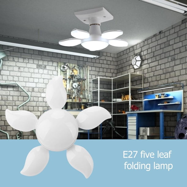 Bombilla Cabezal de lámpara E27 Lámpara de techo ajustable plegable deformable Luces de trabajo (C) Wdftyju Para estrenar