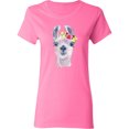 thumbnail image 3 of Inktastic Cute Llama with Flower Women's T-Shirt, 3 of 5