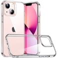 thumbnail image 1 of Étui Hybride pour iPhone 13 Mini [Dossier Résistant aux Rayures] [Cadre de Protection Gracieux] Série Classique, Transparent, 1 of 8