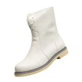 thumbnail image 3 of YOUYEDIAN Boots for Women Fashion Lace-up Versatile Round Toe Low Heel Ankle Booties Casual Comfy Flat Walking Shoes, 3 of 5