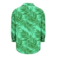 thumbnail image 5 of Button Down Hawaii Shirts for Women Long Sleeve Business Work Tops Dressy Casual Floral Printed Collared Chiffon Blouse Holiday Vacation Beach Shirts Tops 2026 Trendy, 5 of 6