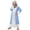 Light Blue, variant on Kids Shepherd Outfit Boys Robe Set Head Wrap Belt Biblical Theme Dress Up Clothing Pageant Outfit