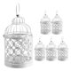 thumbnail image 2 of 6 Candle Tea Light Holders Metal Hanging Hollow Bird Cage Lantern, 2 of 5