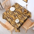 thumbnail image 5 of Leopard Print Square Tablecloth 60x60in(152x152cm) – Waterproof Polyester Printed Table Cover, Wrinkle Resistant & Washable for Kitchen Dining Picnic Party Decor, 5 of 6