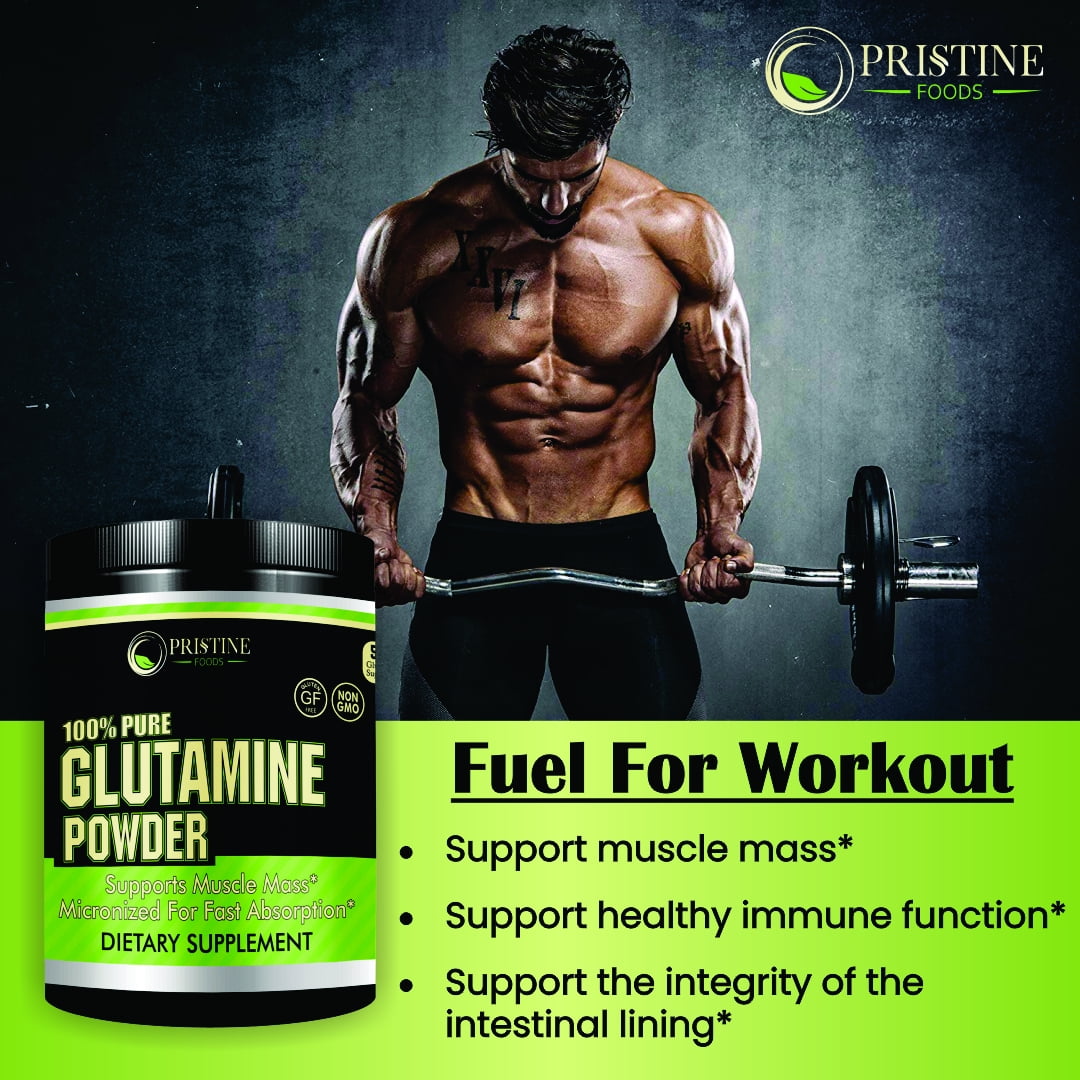 Pristine Food�s L GLUTAMINE Powder 5000 MG Muscle