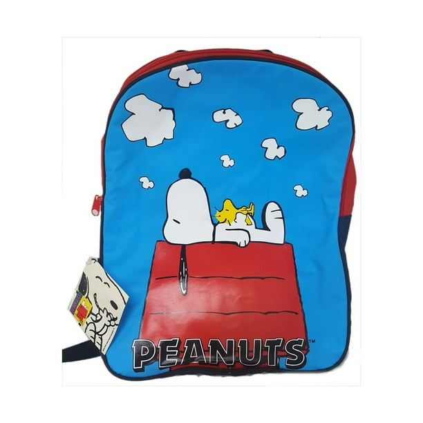 Peanuts Peanuts Snoopy & Woodstock Children's Backpack by B.H. Smith (Blue & Red) Walmart