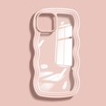 thumbnail image 1 of Funda De Lujo Simple Color Caramelo Borde Ondulado Compatible Para iPhone 11 Pro Max X XS XR 7 8 Plus SE 2 3 Cobertura Completa Wave Edge Anti-Drop Case, 1 of 4