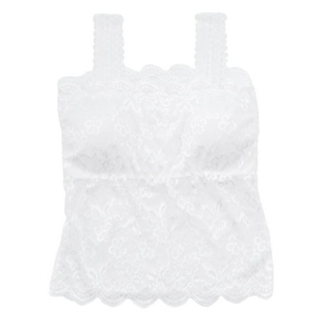 

NUOLUX 1Pc Fashion Women Traceless Tops with Bra Sexy Thin Strapless Bandeau Tubes Vest Lingerie Tops (White)
