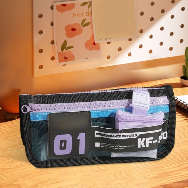 Estuche para lápices Cyber Functional Cabin | Estuche escolar de gran capacidad para niños | Organizador de papelería multifuncional con compartimentos para bolígrafos, marcadores y objetos pequeños