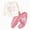 H154-Pink, variant on TOWED22 Baby Kids Girls Outfits Fall Winter Clothing 2pcs Long Sleeve Soft Print Sweatshirt and Cozy Joggers Set Clothes(Pink,2-3 Y)