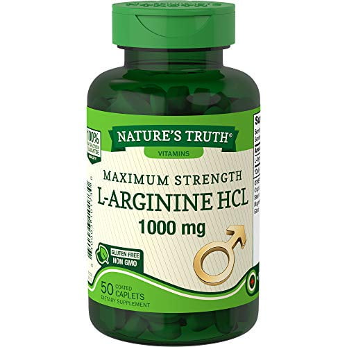 Nature's Truth LArginine Supplement, 50 Count, 6 Pack