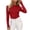 Red, variant on Blouse for Women Long Sleeve Mock Neck Fashion Solid Color Winter Elegant Base Layer Sweater Top Gray Free Size