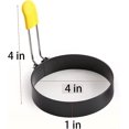 thumbnail image 2 of Huevo frito Huevo Shaper Panqueque Herramienta de cocina Panqueque de acero inoxidable 2ps, 2 of 4