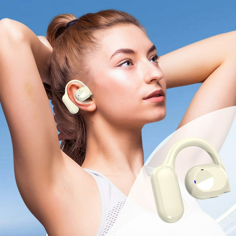 Sales Open-Ear Earbuds, Clip-On Headphones, Lightweight Comfort