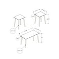 thumbnail image 2 of Monarch Specialties Table Set, 3pcs Set, Accent, Coffee, End, Living Room, Dark Walnut, Contemporary, Modern, 2 of 3